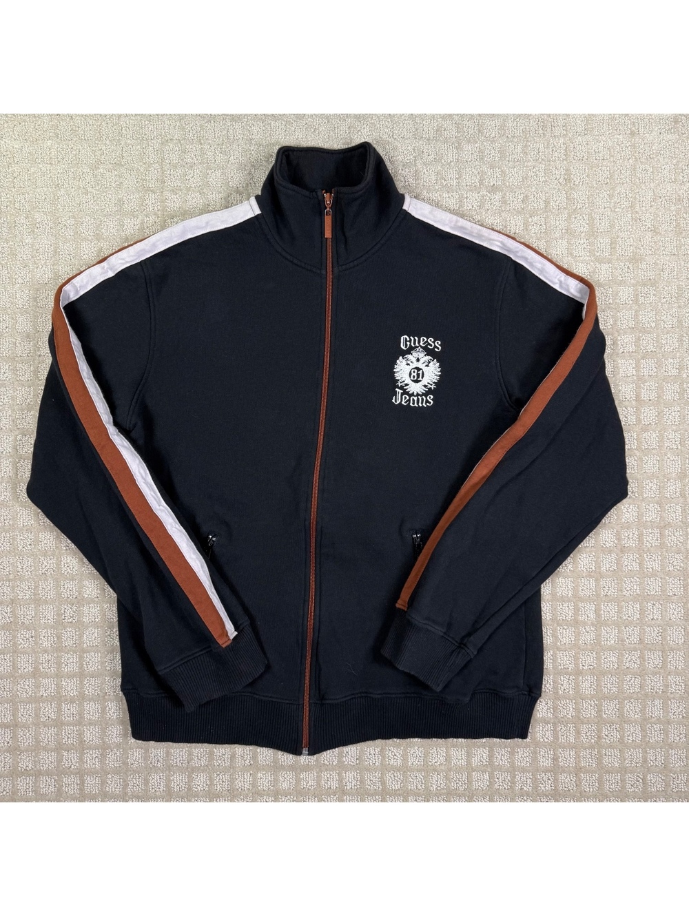 Guess Jeans Black Track Jacket M